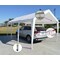 Impact Canopy Heavy Duty Carort 10In8 FT x20In, 8 Legs, Steel Pipes, White Cover with Leg Skirts 070018008 - alternate 4